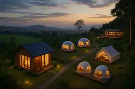 Tanah 3200 SHM view spektakuler utk rumah impian homestay cafe hits