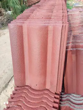 genteng beton bekas cat ulang