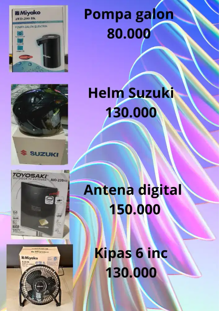 Kipas angin baru murah cosmos Maspion Niko sekai