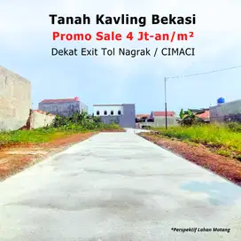 Langsung Akses Tol Jatikarya, Kavling SHM Cibubur. Bisa Cicil 12x