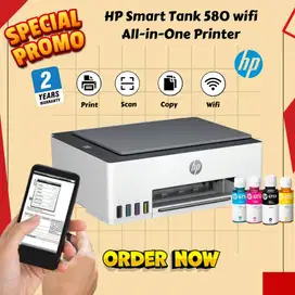 Printer Hp smartank 580 wifi print scan copy garansi 2 tahun
