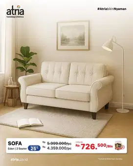 Sofa atria tenth avanue cicilan bunga 0%