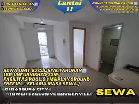 Siap Pakai 1BR UF EXCLUSIVE Tower (B) Connecting Mall Di Bassura City