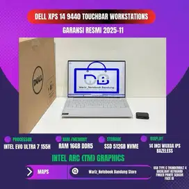 DELL XPS 14 9440 INTEL ULTRA 7 155H RAM 16GB SSD 512GB 14inci WUXGA