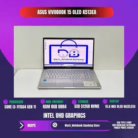 ASUS VIVOBOOK 15 OLED K513EA CORE I3-1115G4 RAM 8GB SSD 256GB 15.6inci