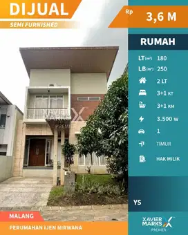 d042 Rumah Tengah Kota Malang Sangat Strategis di Ijen Nirwana