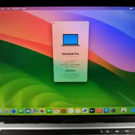 Macbook Pro M1 Ram 8 Ssd 256 layar 13 inch lengkap full set desain