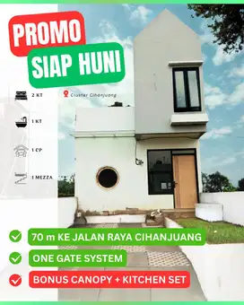 Rumah Minimalis Cihanjuang Baru Gress Harga Murah Siap Huni!