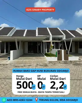 Jual rumah siap huni lokasi terung kulon Krian sidoarjo dekat samsat
