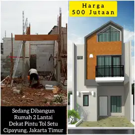 Rumah Baru 2 Lantai Dekat ke Pintu Tol Setu Cipayung Jakarta Timur