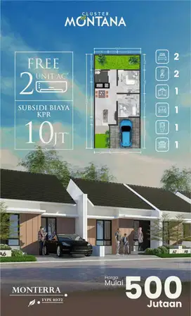 Rumah  Komersil Terlaris D Gowa Cluster Montana Pesona Alam sejahtera