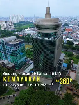 Dijual Gedung Kantor 19 Lantai Termurah Terdapat 5 Lift dan Ballroom