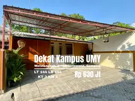 Rumah luas murah dekat UMY ambarketawang Gamping