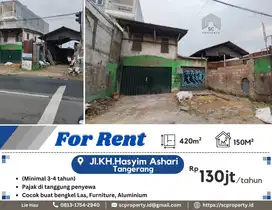 Disewakan Gudang/Workshop di Jl.KH.Hasyim Ashari Tangerang