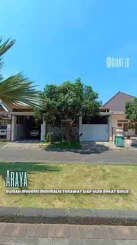 Rumah Modern Terawat di Area Golf Boulevard, Araya Malang