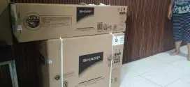 AC SHARP INVERTER TYPE AH-X8BEY 3/4 PK BARU 90% 2 BULAN PAKE