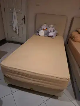 Ranjang Single bed 100 x 200 cm (Full set)