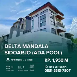 DELTA MANDALA Ada Kolam Renang‼️Rumah 2 Lantai dekat Raya Juanda