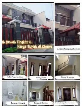 Jual Rumah di Cinere Jl Riman Depan Graha Cinere luas 135 m2