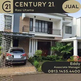 DIJUAL RUMAH POSISI HOEK DI DALAM CLUSTER KOTA WISATA CIBUBUR