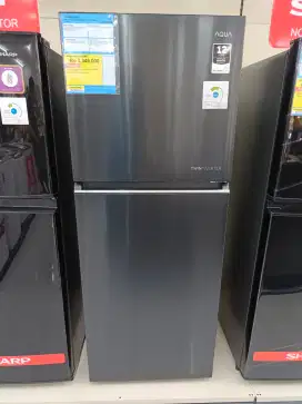 KULKAS AQUA TWIN INVERTER 205Liter 2 PINTU