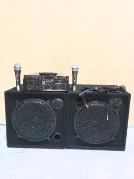 Paket sound system karaoke 12 in stereo