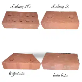 Bata ekspose / lubang 10 / lubang 2 / trapesium / bata buta