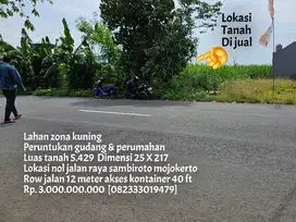 Termurah lahan plot gudang & perumahan mojokerto