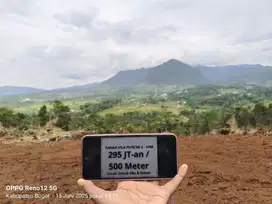 Kavling datar dan siap bangun di Puncak Dua Akses Mobil View Gunung