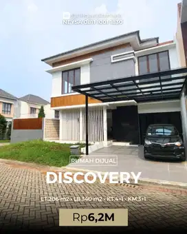 JUAL CEPAT Rumah Hoek dengan Swimming Pool di Discovery Fiore Bintaro