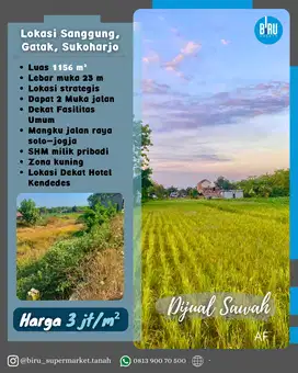 Tanah Pekarangan kering Dan Tanah Sawah di Sukoharjo
