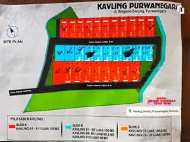 Tanah kavling Purwanegara dkt kampus UIN,Amikom,SPN,UNSOED Purwokerto