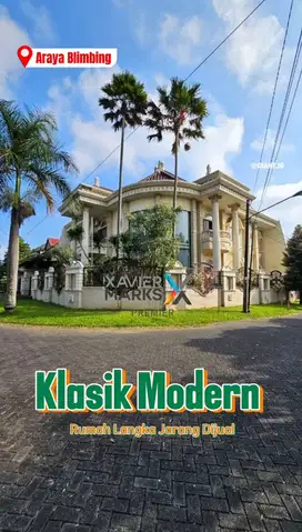 Rumah Klasik Modern Megah di Araya Malang