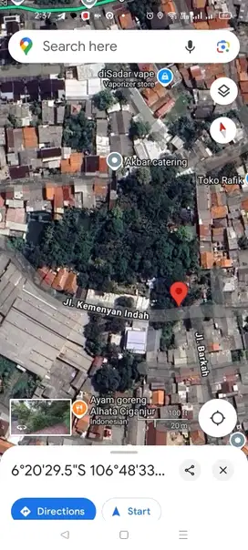 Jual Tanah 3000 m2 shm ciganjur jl kemenyan indah