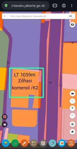 jual Tanah gedung 1059 m2 Cipete selatan cilandak