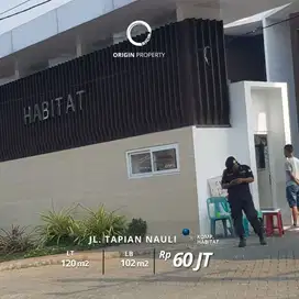 Disewa Rumah Modern Hook Jalan Pasar 3 Tapian Nauli Komplek Habitat