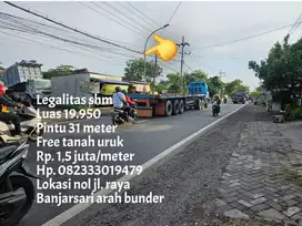Termurah tanah nol jl raya banjarsari cerme gresik
