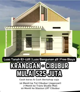 Jual rumah di kranggan cibubur mess al jati rangga jati sampurna