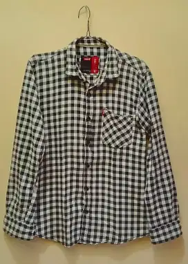 Kemeja Flanel bahan Woll Tebal - Size Kecil - NO MINUS