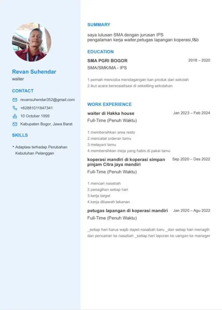 Nyari lowongan kerja