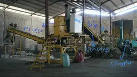 Jual 1 Set Mesin (Conveyor, Mixer,Silo, Choper,) lengkap dgn Panel