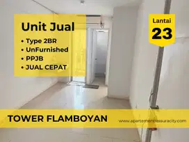 Jual Cepat 2BR kosongan apartment Bassura City tower Flamboyan