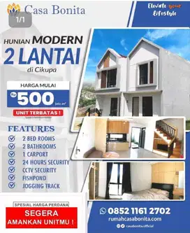 Hunian Modern 2 Lantai | Cicilan Ringan