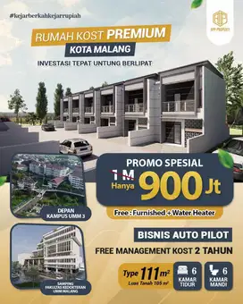 RUMAH KOS EKSKLUSIVE KOTA MALANG DEPAN KAMPUS UMM