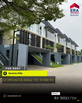 Rumah Disewakan di Serenia Hills, Cluster Zenith, fra