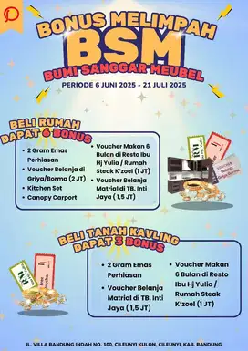 Promo Rumah 2 Lantai Bisa KPR Ujung Berung Kodya Bandung