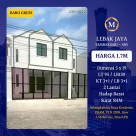 Rumah Baru Lebak Jaya Tambaksari Row 2 Mobil Los dkt Ploso Kenjeran