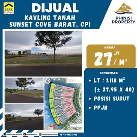 DIJUAL KAVLING MURAH CUMA 27 JUTAAN PERMETER DI SUNSET COVE BARAT