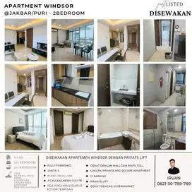 Sewa Apartemen Windsor Jakarta Barat, Low Rise, Full Furnished + Priva