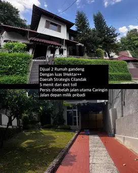 Jual rumah cilandak 2 unit lokasi strategis luas 1hektar++